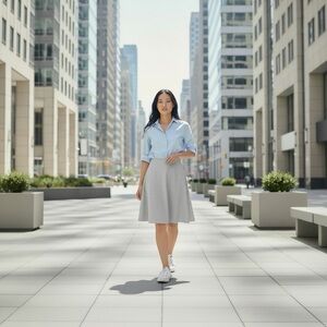 038 - 🌻 A-Line Midi Skirt